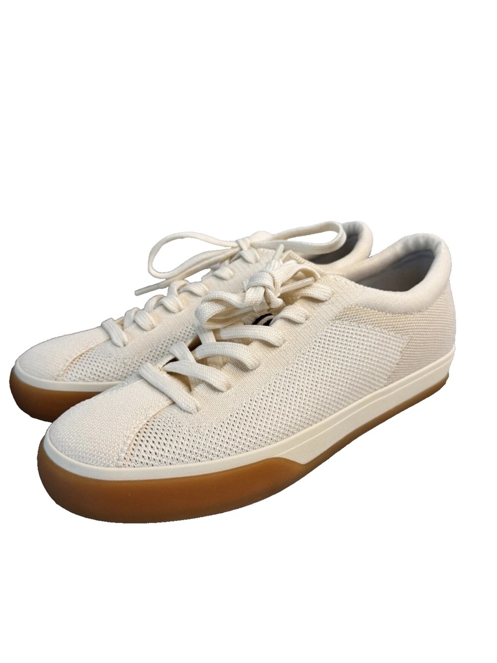 Rothy's Cream Knit Sneakers with Gum Sole